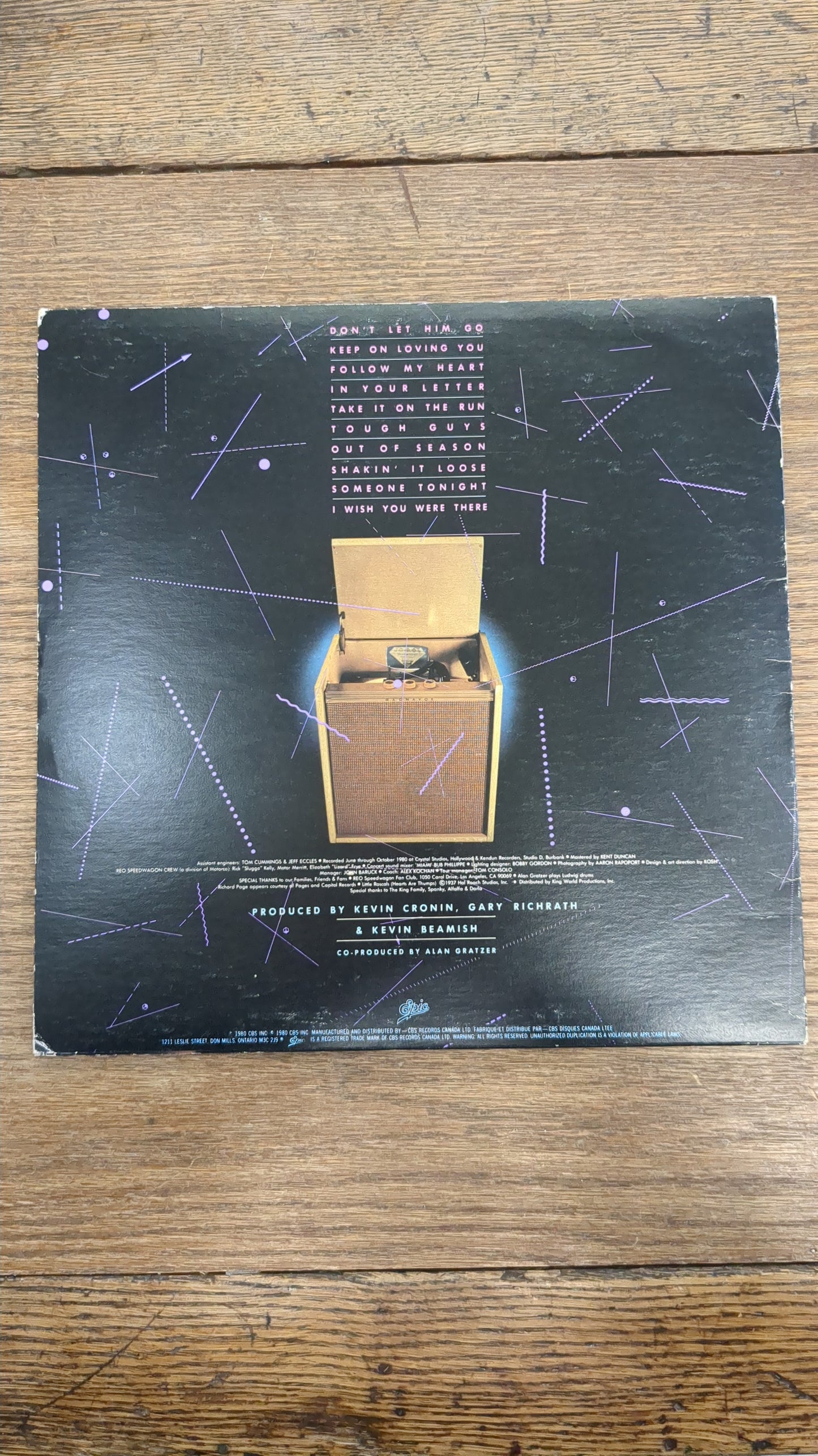 REO Speedwagon Hi Infidelity LP