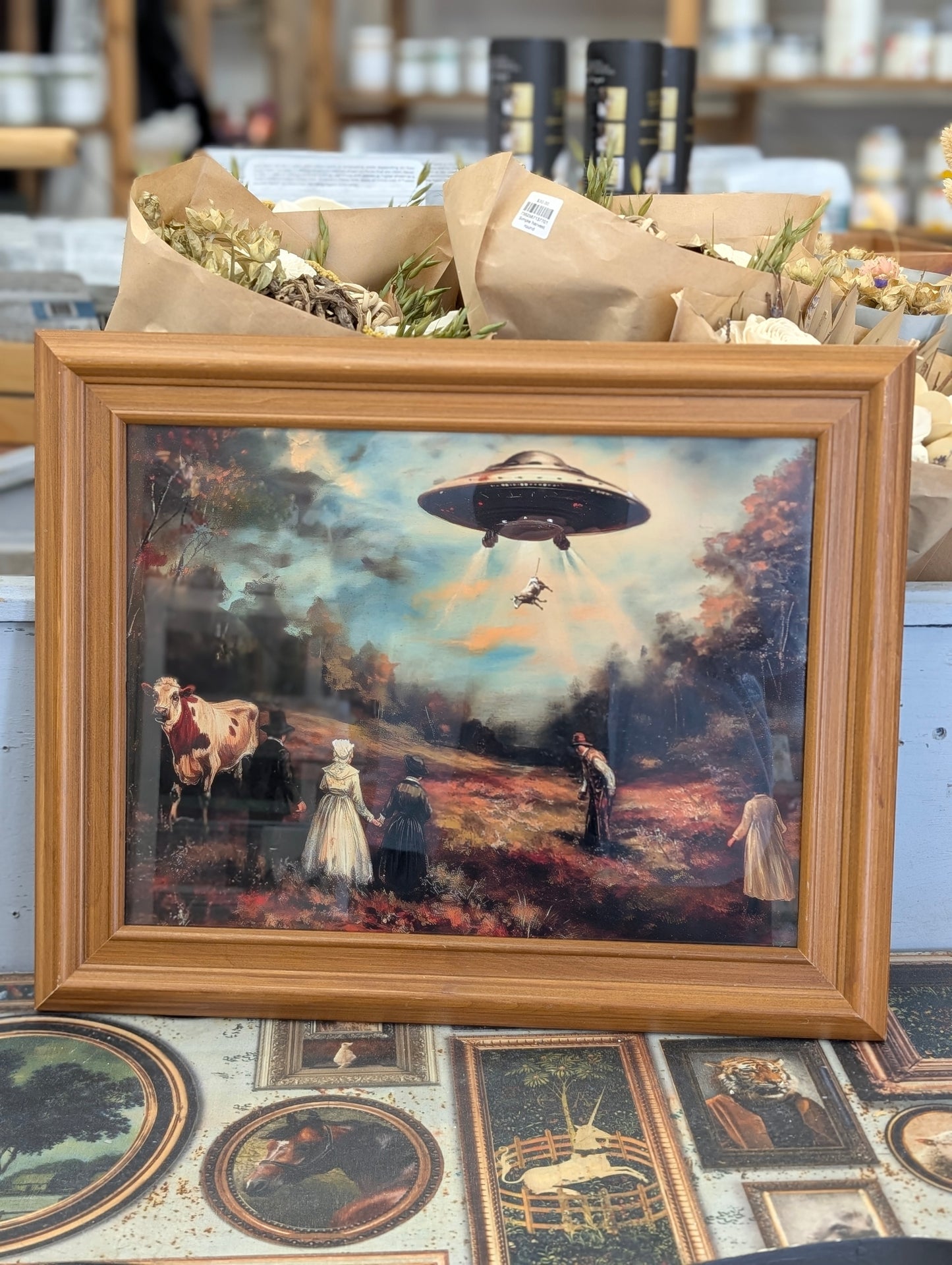 Alien framed print 12x16