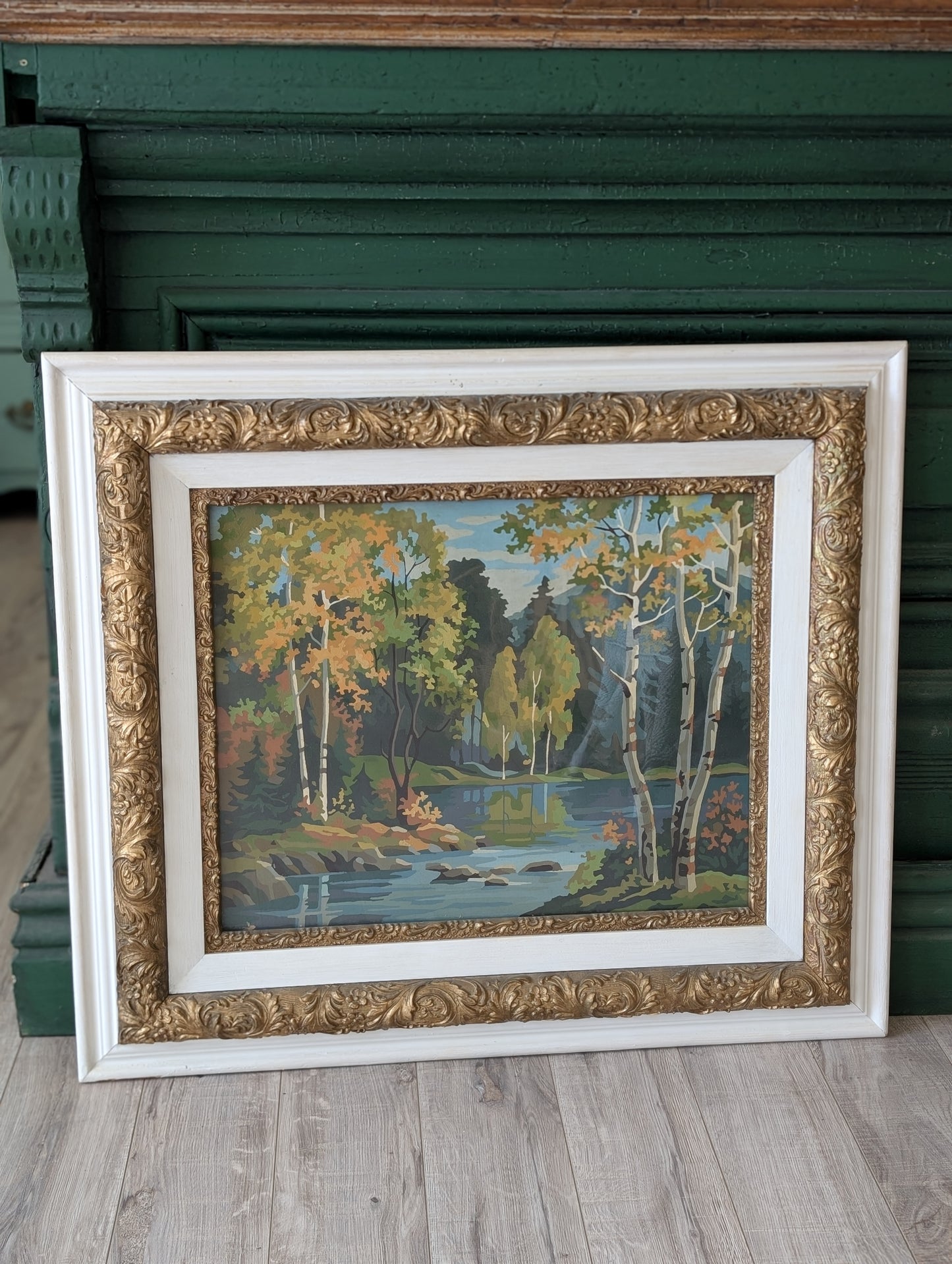 Framed paint by numbers