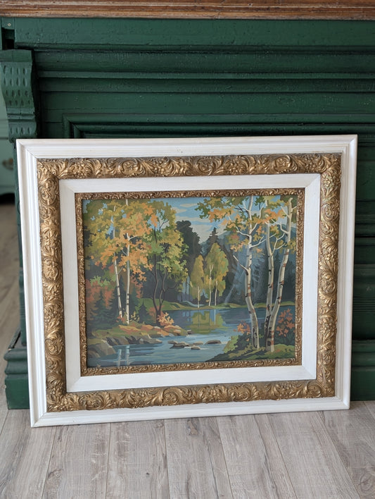 Framed paint by numbers