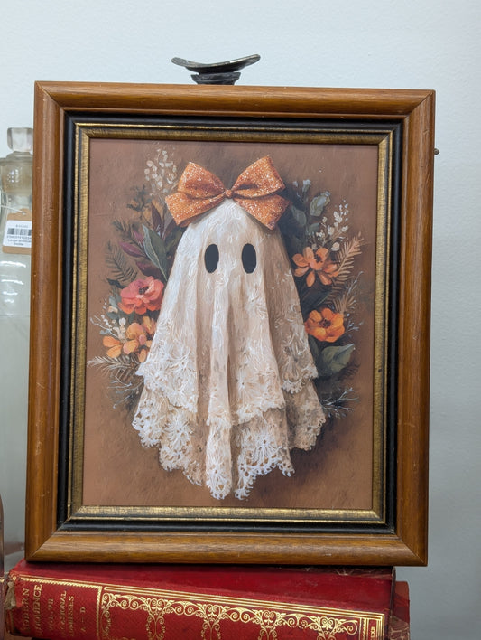 Framed lace ghost print