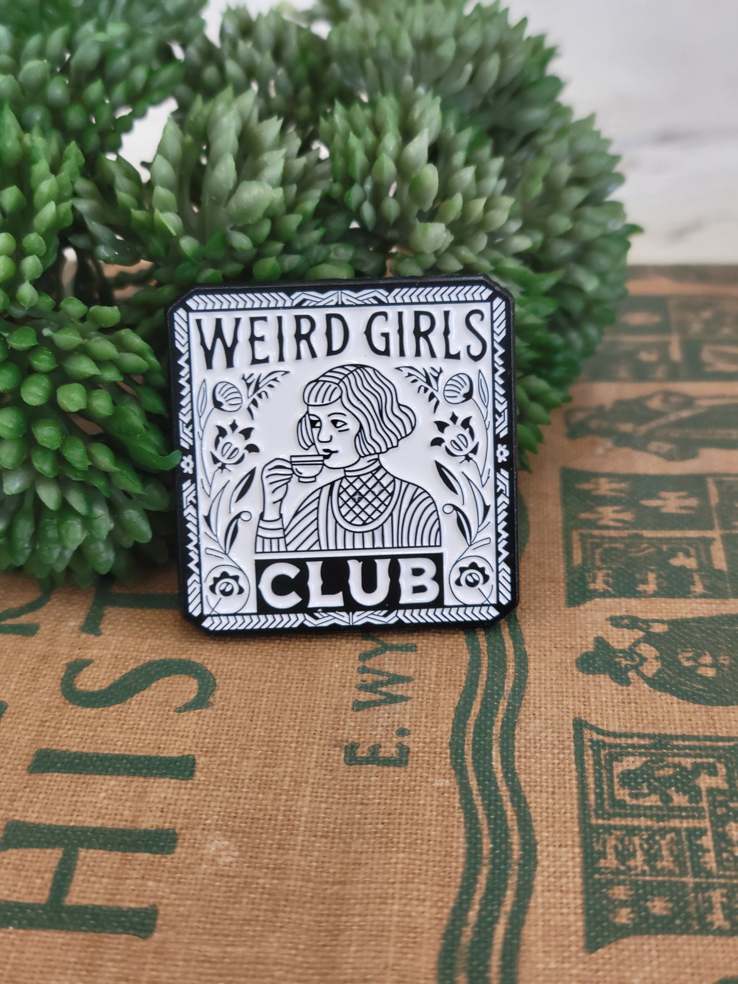 weird girls club Pin