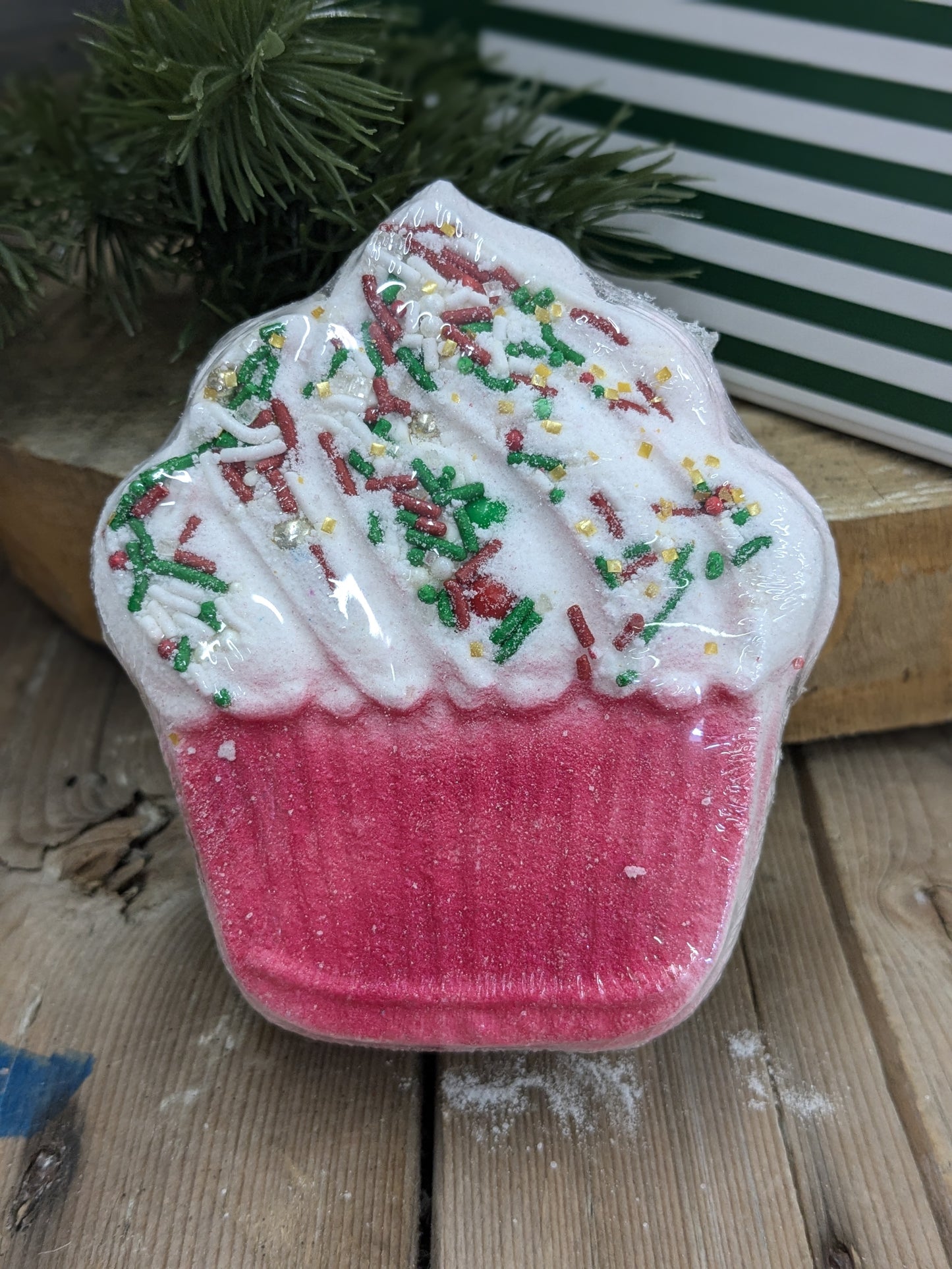 Christmas Cupcake bathbomb