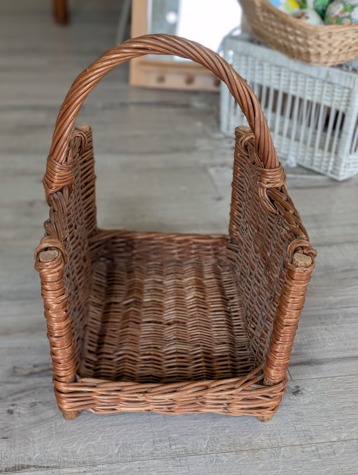 Firewood whicker basket