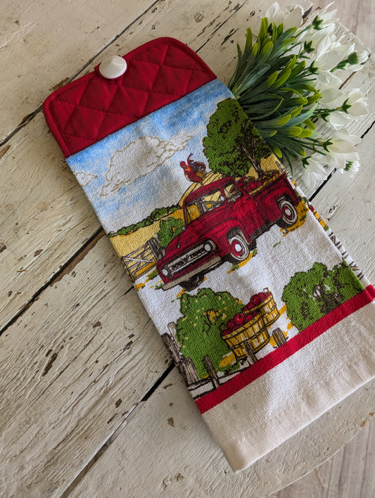 Vintage stove tea towel