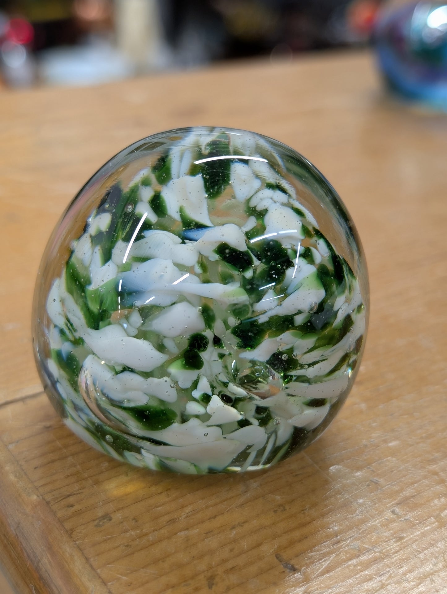 Glass paper weight