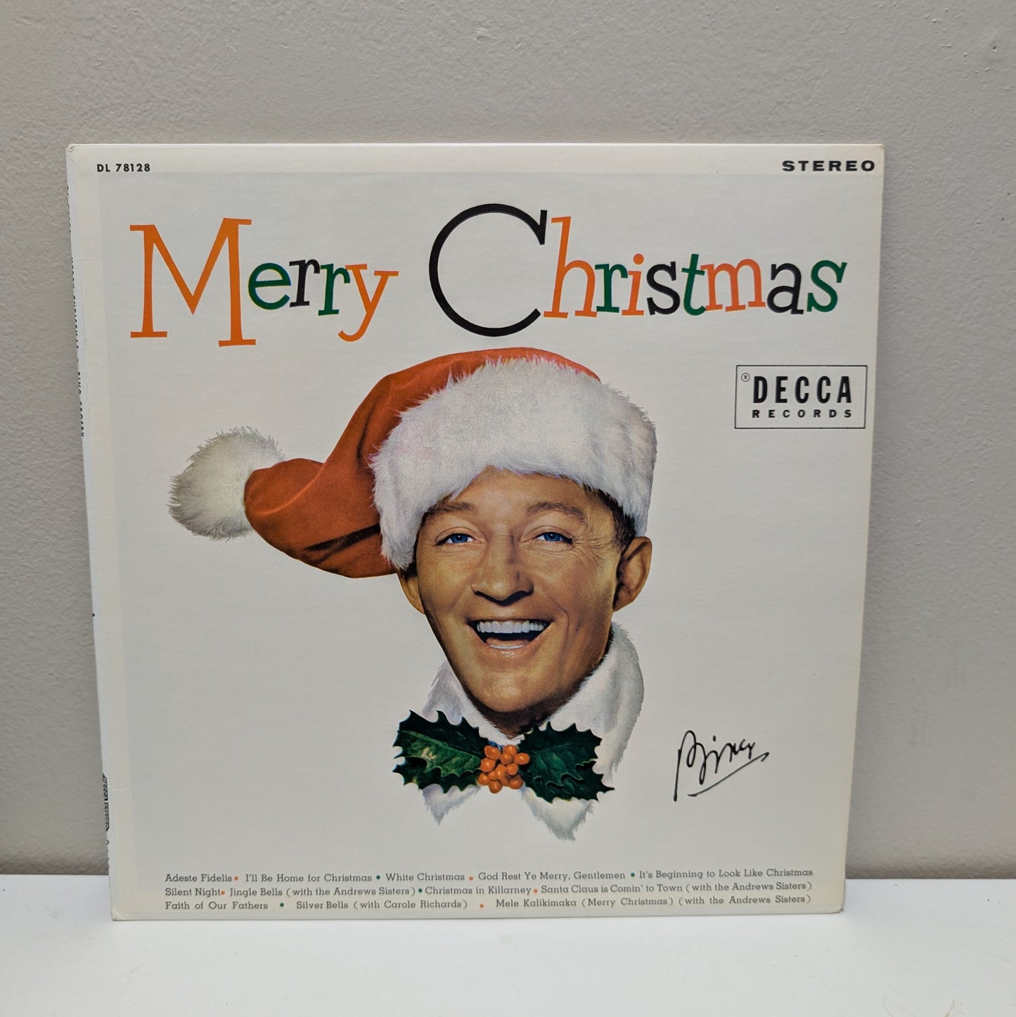 Bing Crosby Merry Christmas LP (1960s, Stereo)