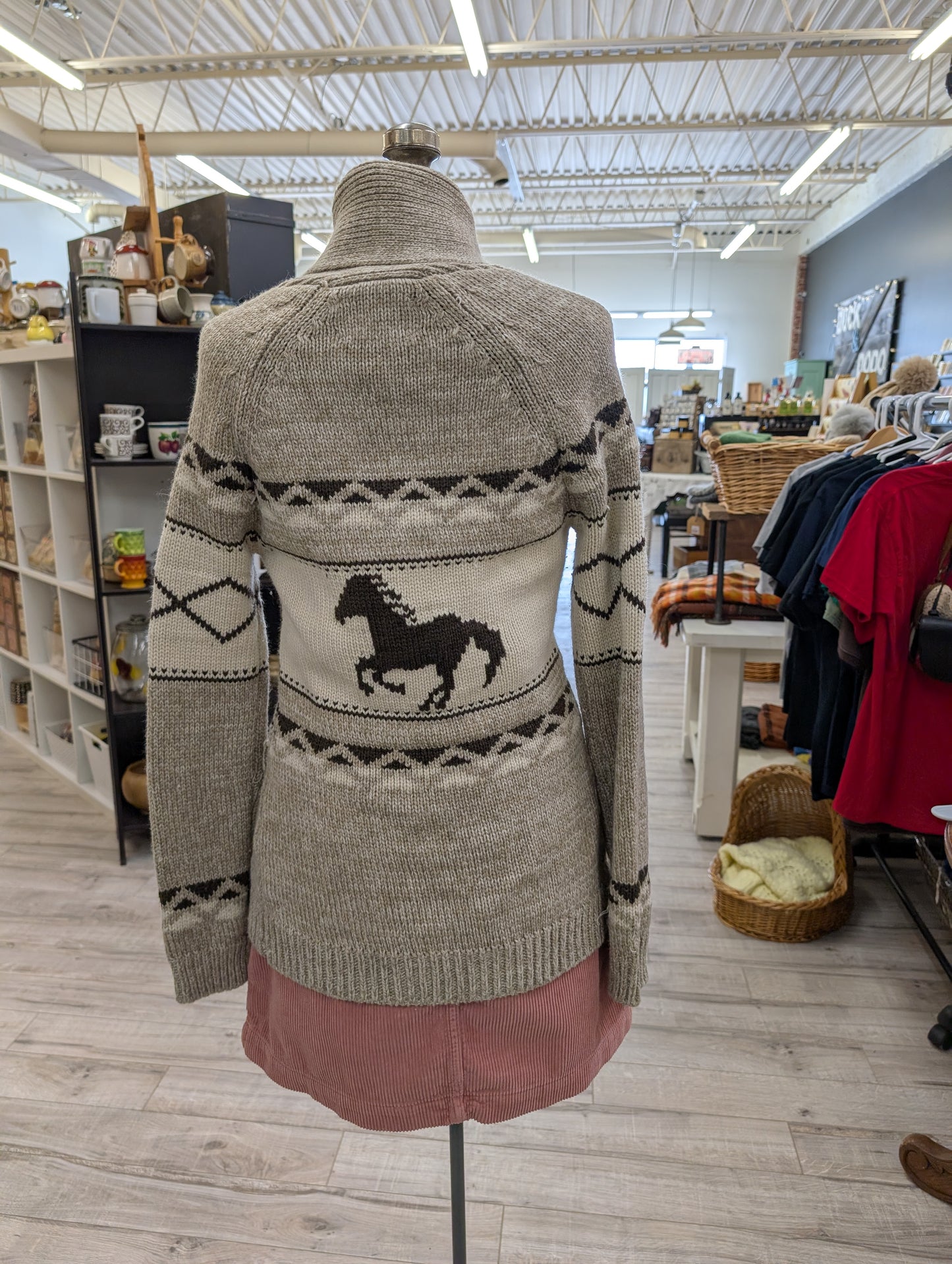 Horse cowichan sweater