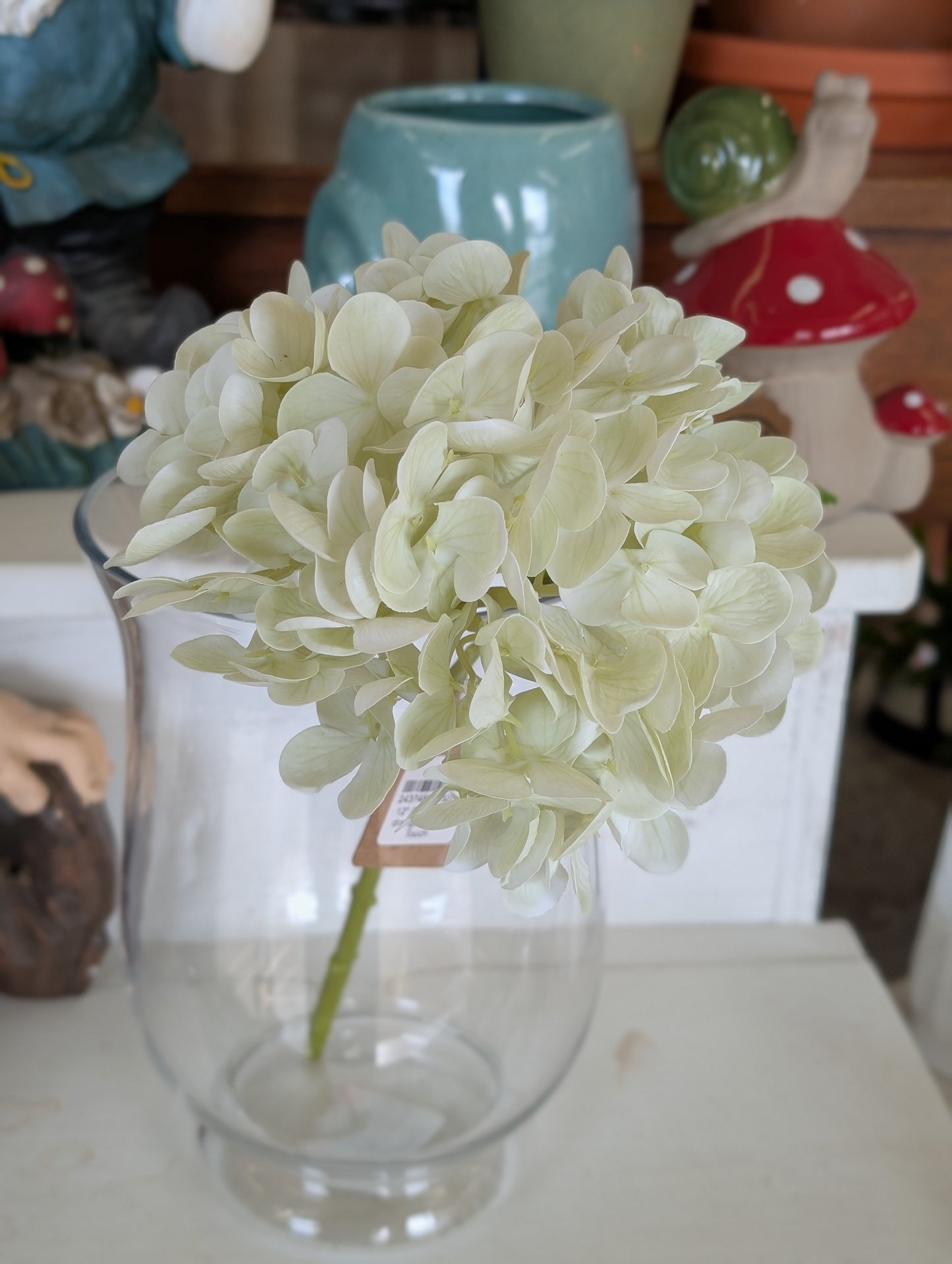 12" Cream Hydrangea Fresh Touch