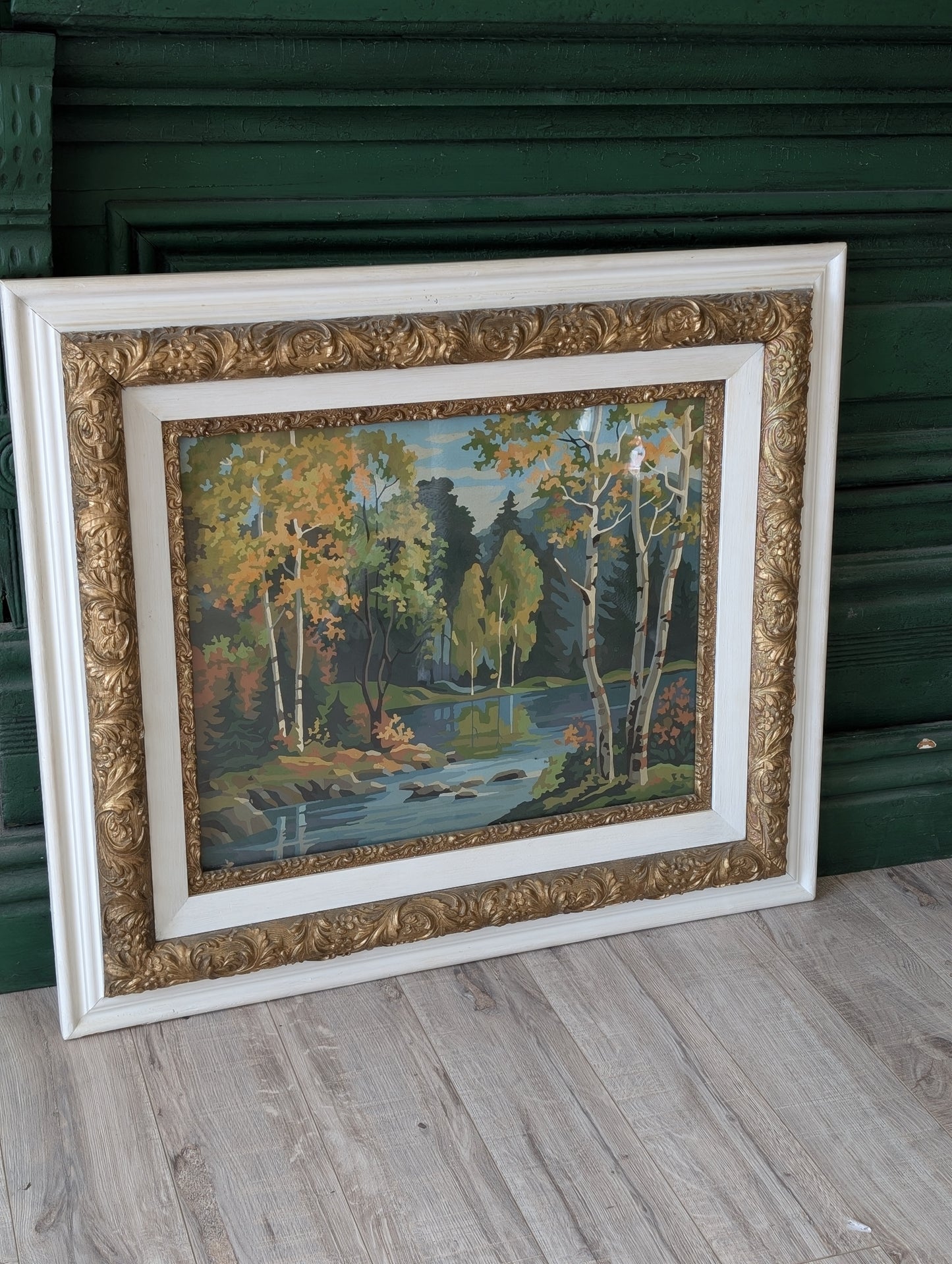 Framed paint by numbers