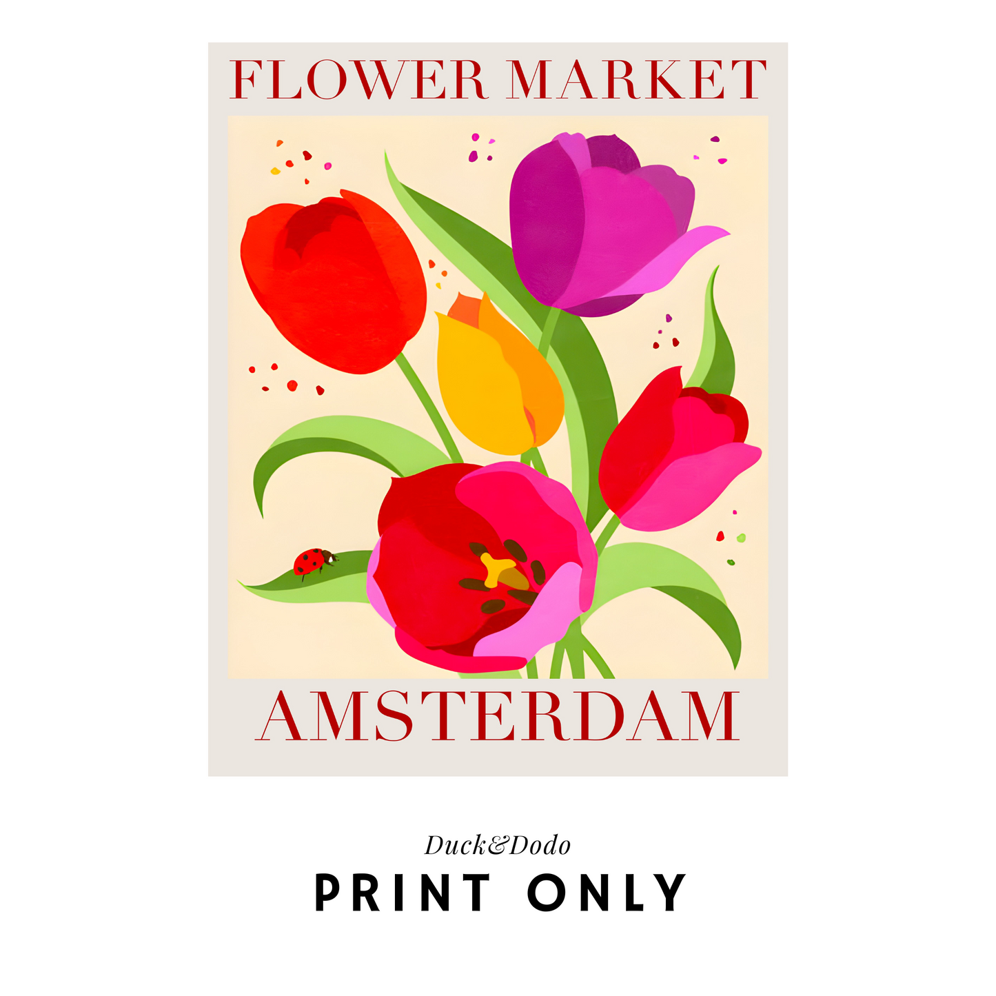 Flower Market Print - Amsterdam