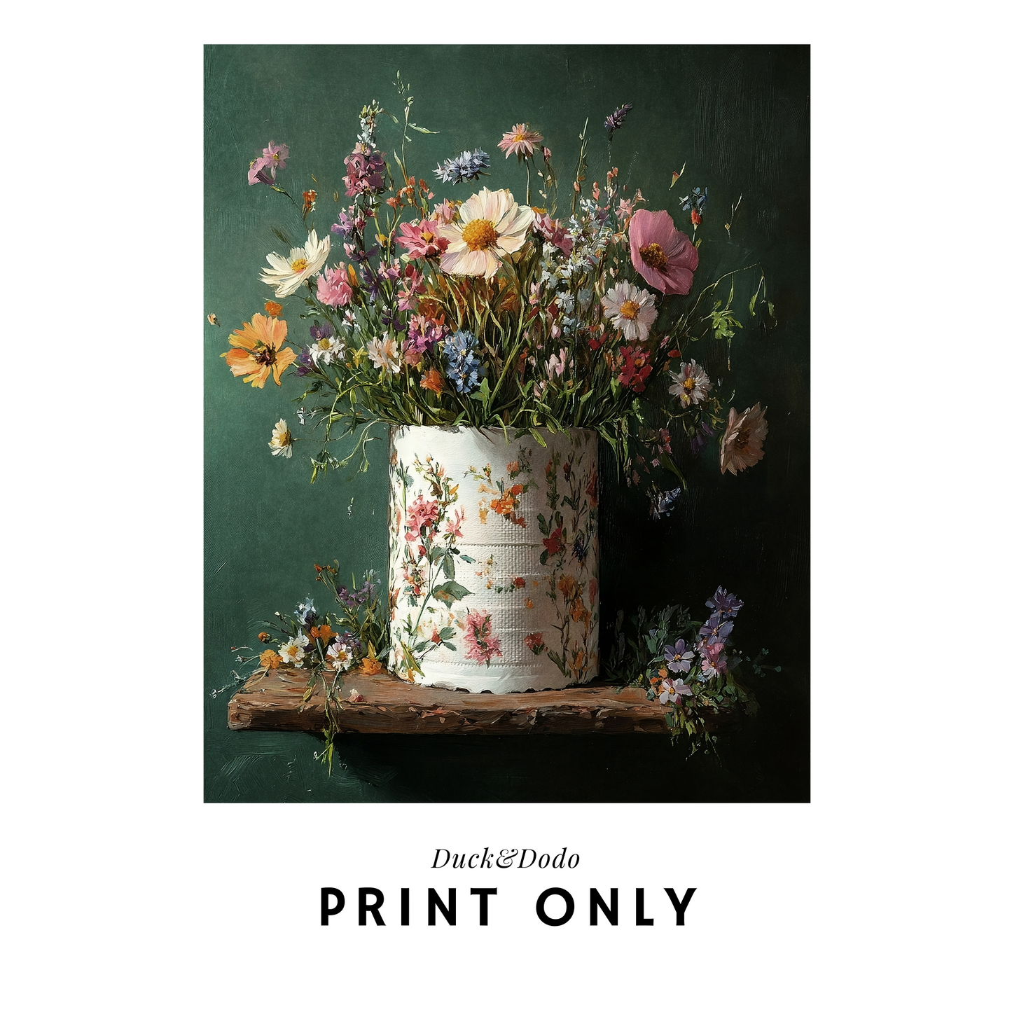 Flower Toilet Paper Print