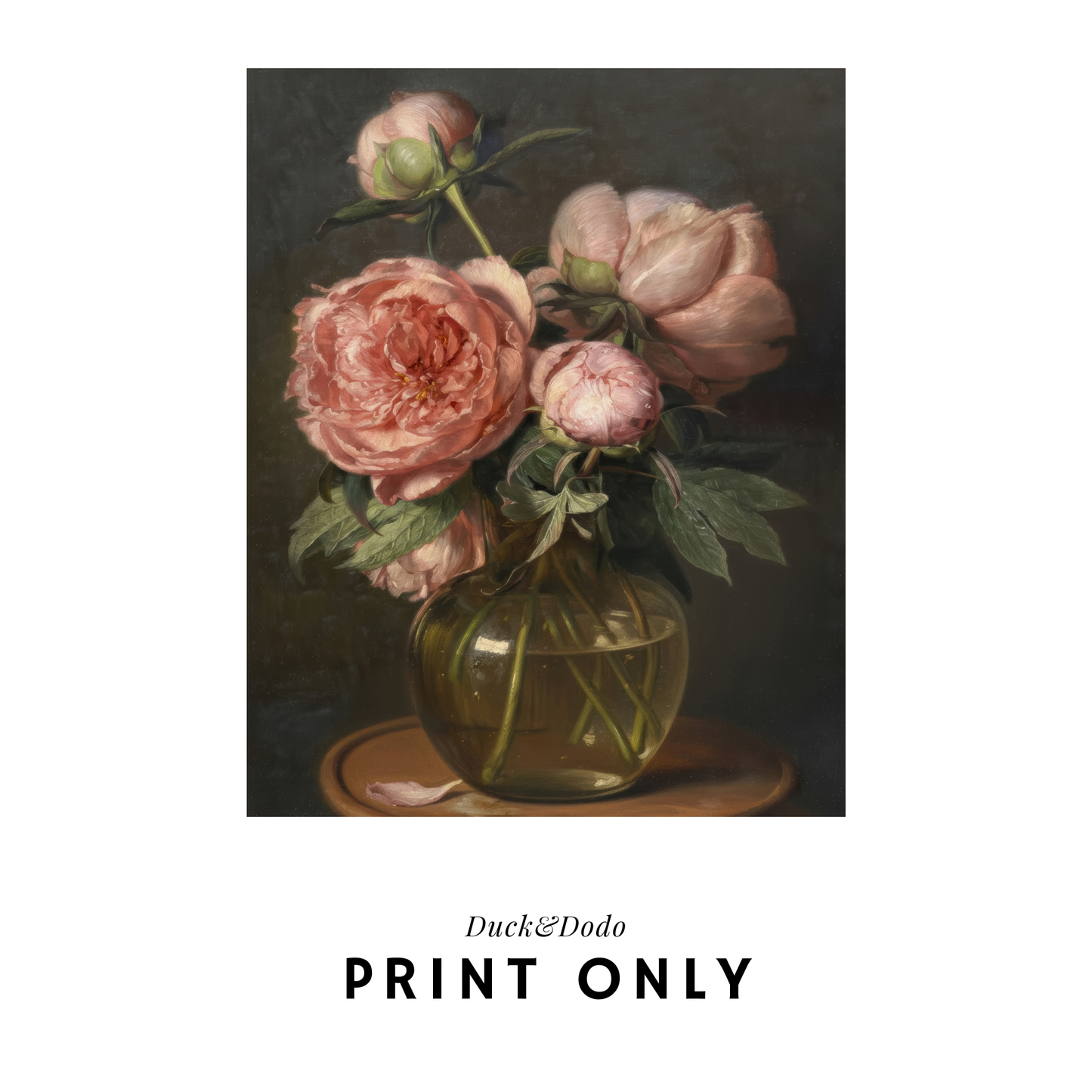 Peony in Vase Print