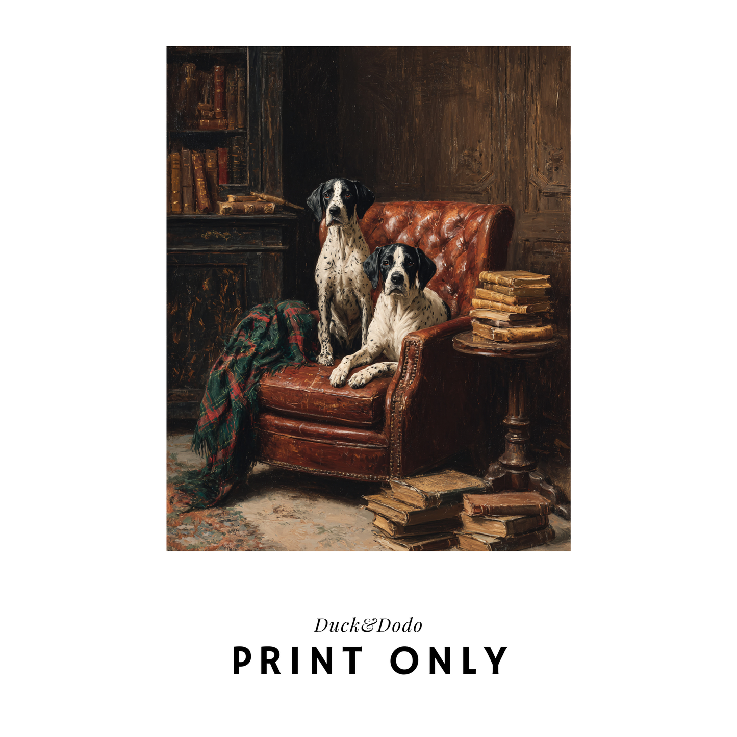 Dogs in Library Print