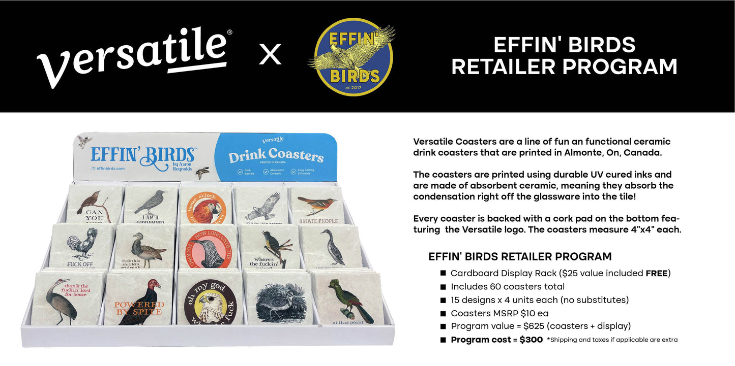 Effin' Birds Coasters