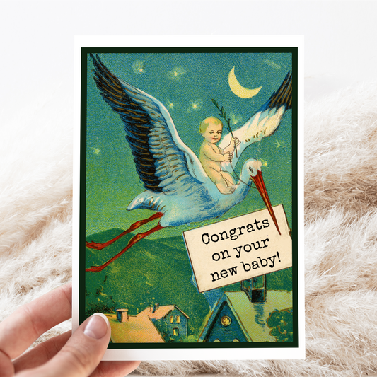 Greeting Card. Congrats On Your New Baby