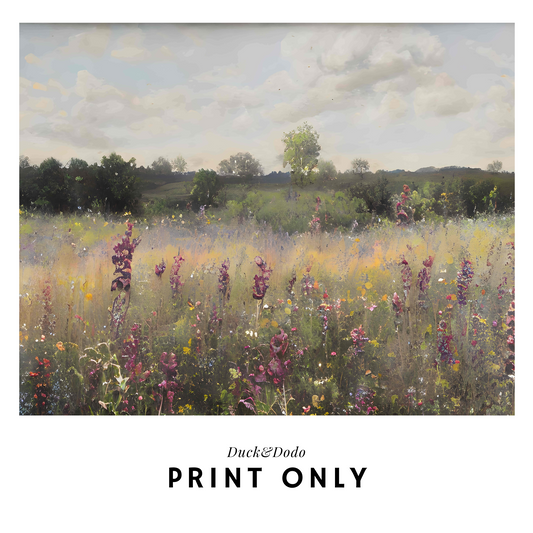 Scenery Print - lavender Field