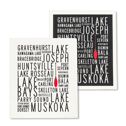 Muskoka Lakes Dishcloths - Set of 2