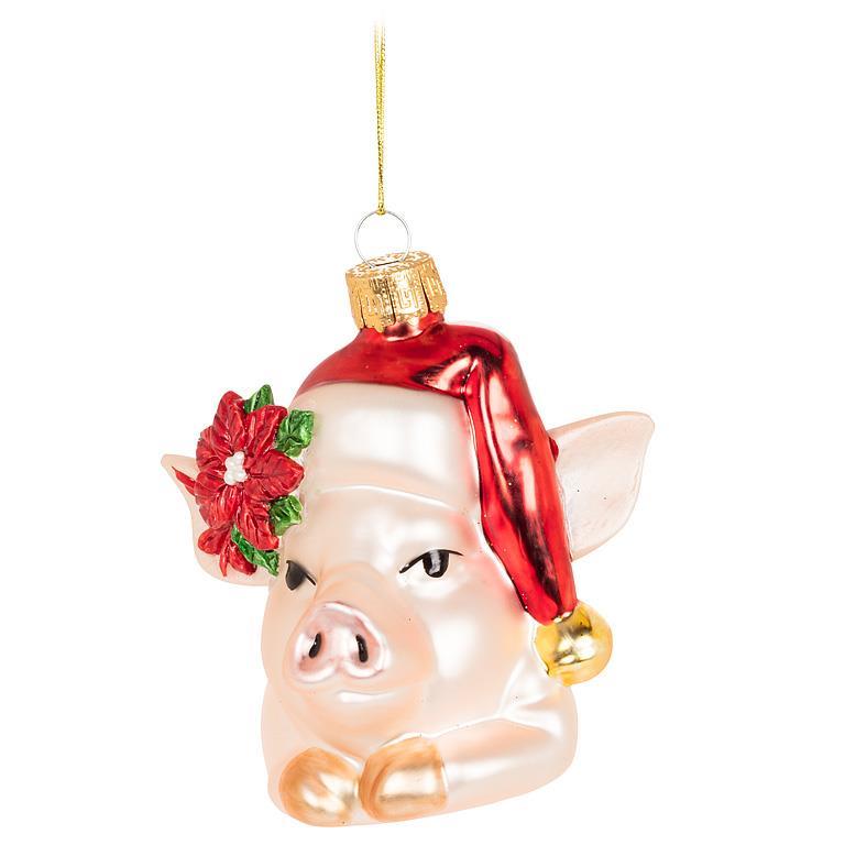Pig with Hat Ornament