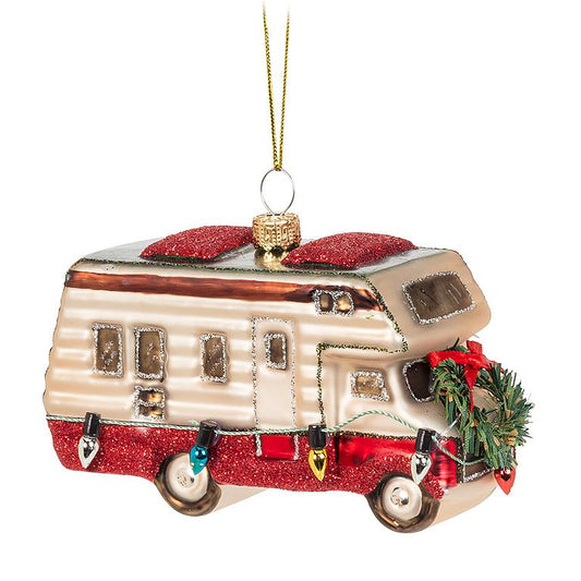 RV Camper w/Lights Ornament