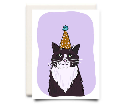 Cat in a Hat | Birthday Greeting Card