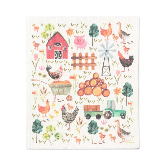 Farmyard Dishcloth