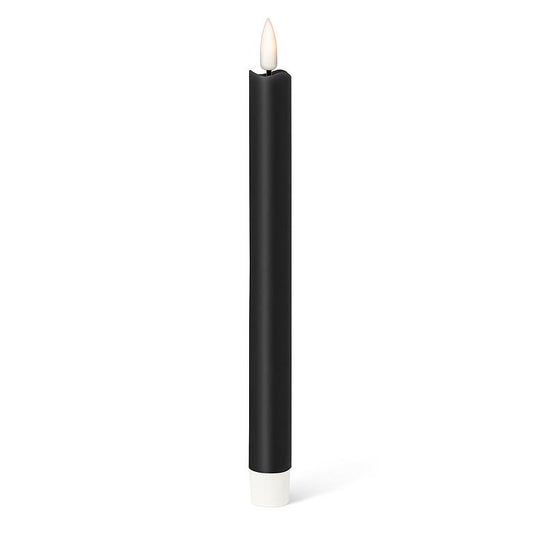 LED Taper Candle. Set of 2 - Black