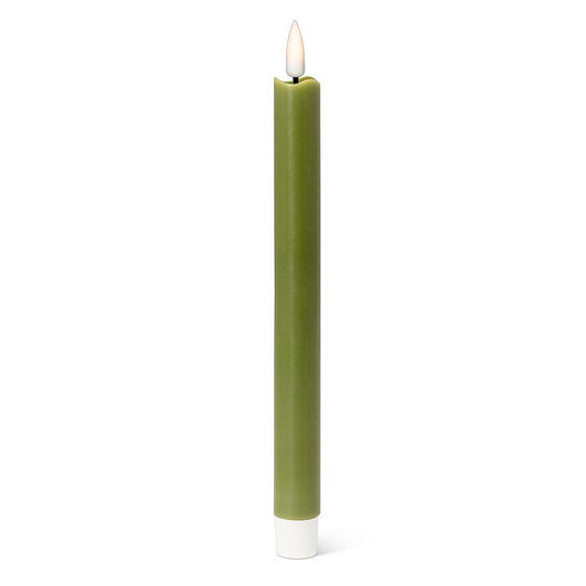 Taper Candle. Set of 2 - Green