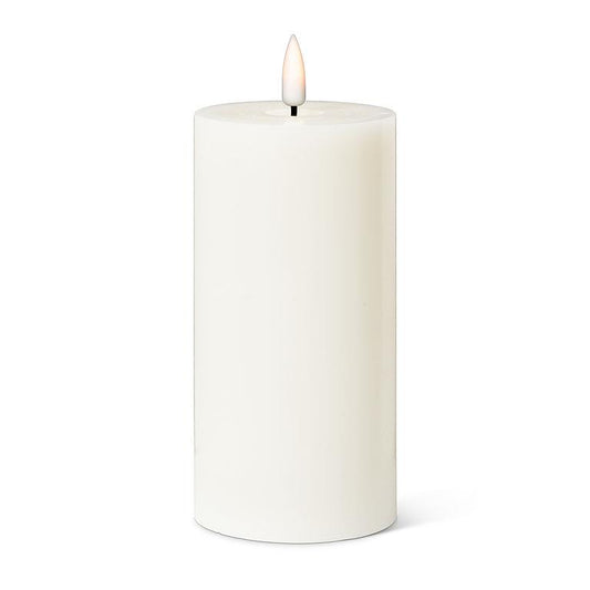 LED Pillar Candle 6" white