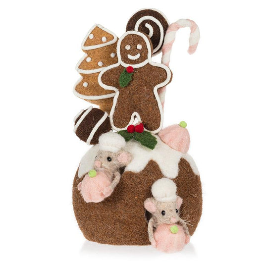 Christmas Pudding w/Cookies & Mice