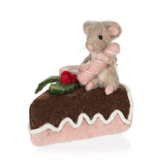 Mouse w/Iced Cake Slice