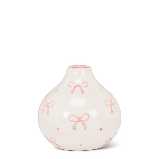 Sm Ball Vase w/Bows