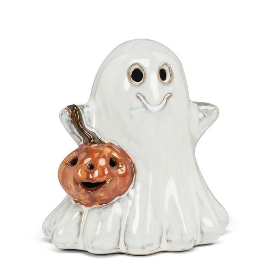 Small Ghost with Jack O'Lantern