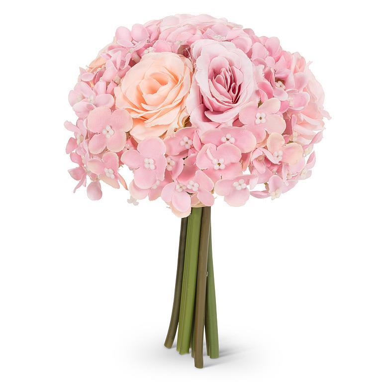 Small Pink Rose & Hydrangea Bouquet