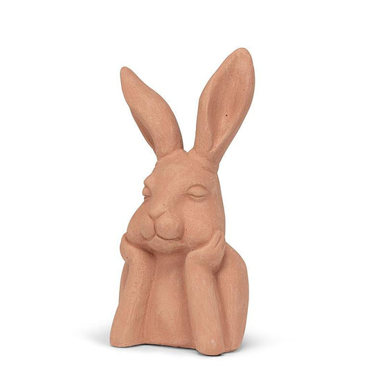 Small Pondering Rabbit-Terracotta