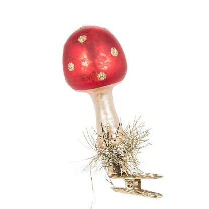 Vintage Mushroom Clip Ornament