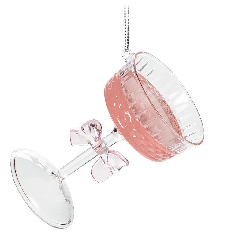 Champagne Cocktail with Bow Ornament