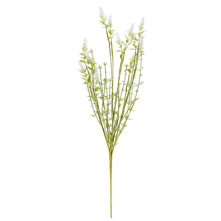 Field Flower Branch-White-22"H