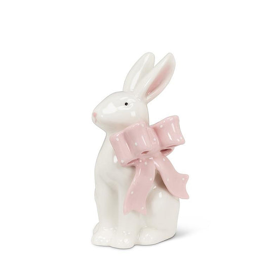 Sitting Bunny w/Pink Bow