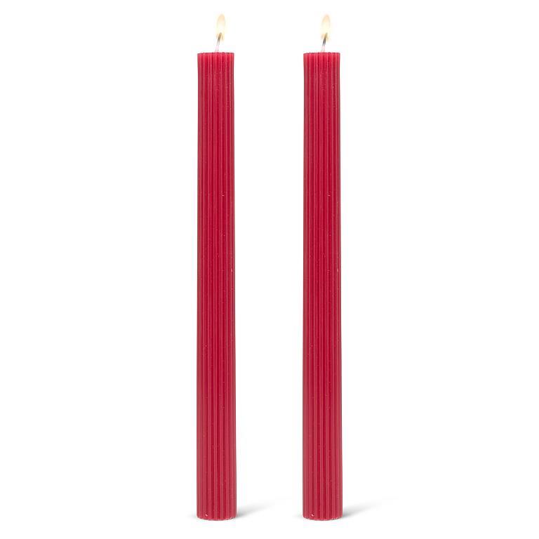 Ridged Taper Candle