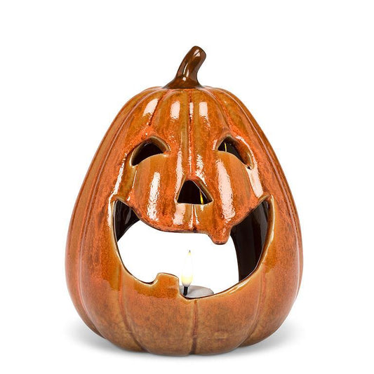 Tall Jack O'Lantern Candle Holder