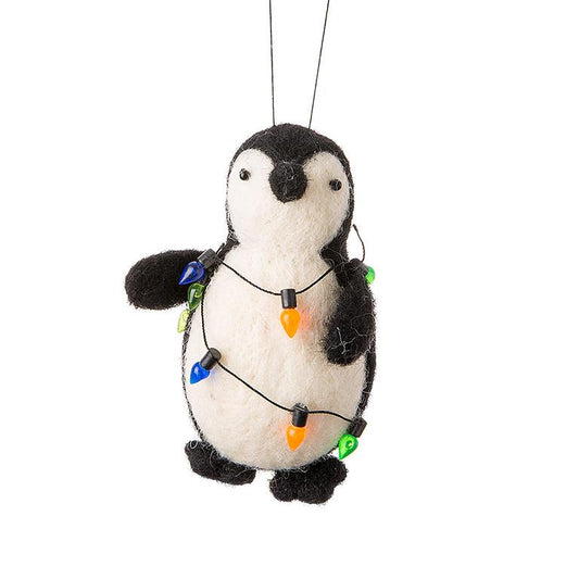 Penguin w/Lights Ornament