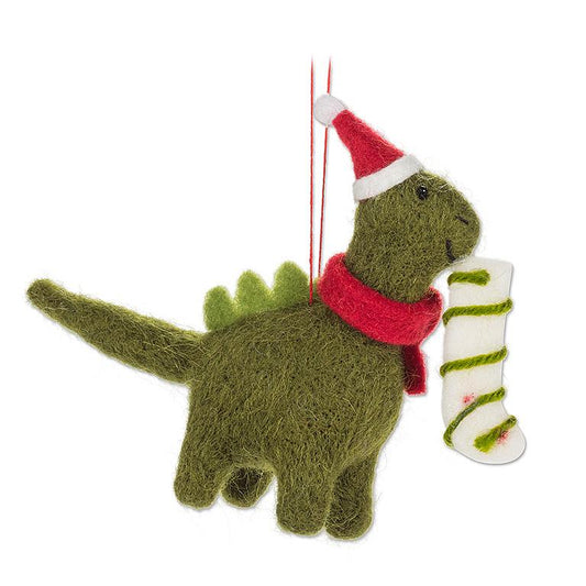 Holiday Dinosaur Ornament