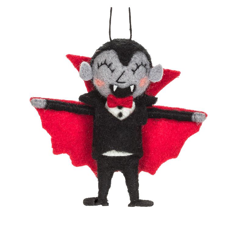 Vampire Ornament-Blk/Red