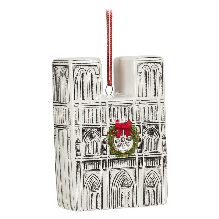 Festive Notre Dame Ornament