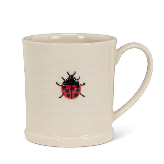 Rimmed Mug w/Ladybug