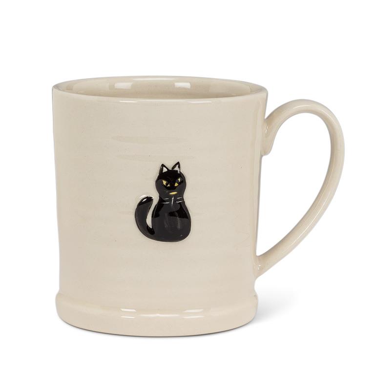 Rimmed Mug w/Cat