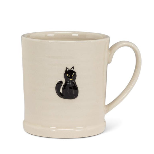 Rimmed Mug w/Cat