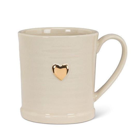 Rimmed Mug w/Heart