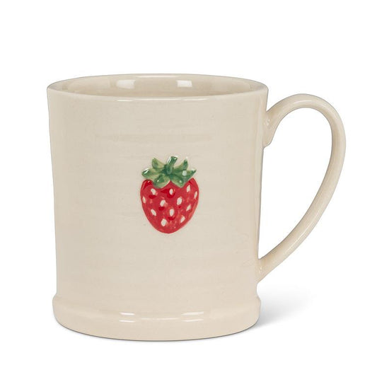 Rimmed Mug w/Strawberry